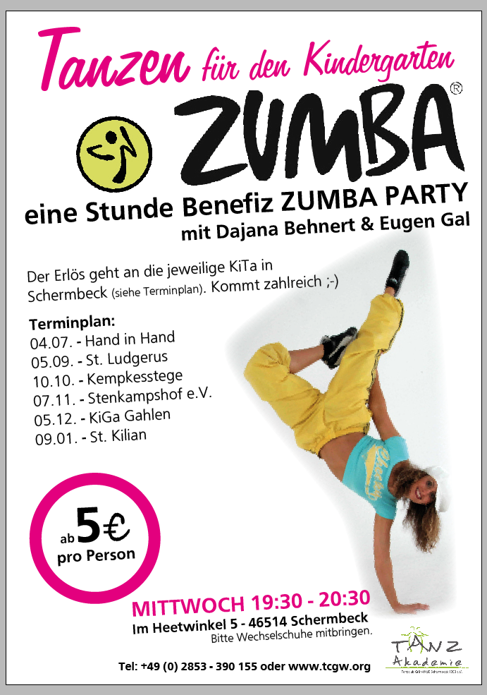 Tanzen für den Kindergarten – TANZ-Akademie – Tanzclub Grün-Weiß