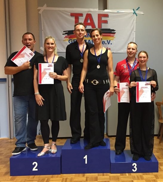Discofoxpaar tanzt auf Platz zwei – TCGW-Paar erfolgreich beim 1.TAF Seidenstädter Discofox Cup