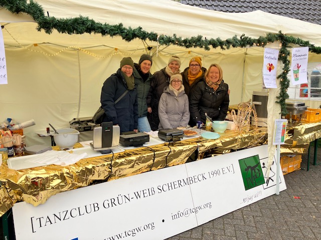 Tanzclub Grün-Weiß Schermbeck beim Weihnachtsmarkt der Begegnung