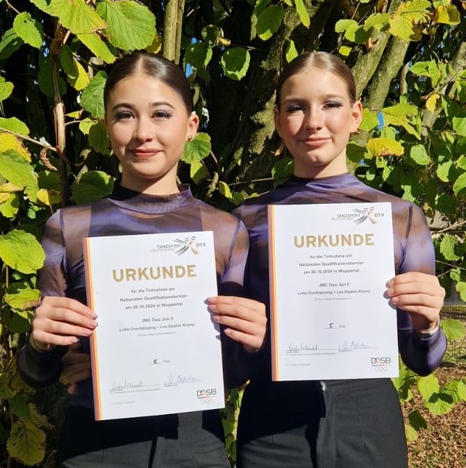 Tänzerinnen qualifiziert für DM TC GW erfolgreich im Solo und Duo beim nationalen Qualifikationsturnier zur DM JMC in Wuppertal